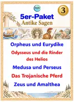 Vorschau - Stundenentwürfe - Antike Sagen – 5er-Paket | Lesetexte, Silbenschrift &Leseverständnis #Nr. 3#Klasse 4–6 - Deckblatt