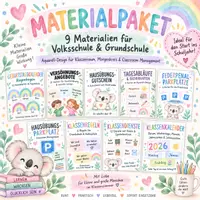 Vorschau - Poster - Materialpaket - Klassenorganisation (Classroom Management) - Deckblatt