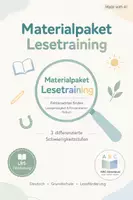 Vorschau - Arbeitsblätter - Materialpaket Lesetraining: Fehlerwörter finden, Fördermaterial LRS - Deckblatt
