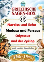 Vorschau - Stundenentwürfe - Griechische Sagen- Box 12 (Odysseus und der Zyklop, Narziss, Medusa) - Deckblatt