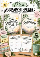 Vorschau - Arbeitsblätter - 💚Mein Dankbarkeitsbundle – Tag für Tag & Woche für Woche💚 - Deckblatt