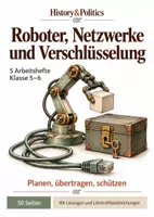 Vorschau - Arbeitsblätter - Roboter und Netzwerke 5 Arbeitshefte Klasse 5–6 - Deckblatt