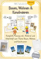 Vorschau - Unterrichtsreihen - Materialpaket Bauen Wohnen ink. Erweiterungspaket Konstruieren - Deckblatt