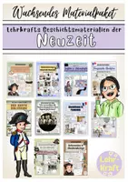 Vorschau - Stundenentwürfe - Materialpaket Neuzeit Geschichte (wachsendes Materialpaket) - Deckblatt