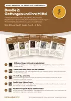 Vorschau - Stundenentwürfe - Kunst Oberstufe Bundle 2: Gattungen und ihre Mittel — 5 Doppelstunden Q1 mit Begriffskarten, Arbeitsblättern und Lösungen - Deckblatt
