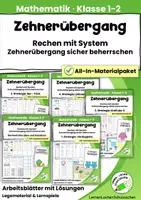 Vorschau - Arbeitsblätter - Zehnerübergang im Zahlenraum 20 – Komplettpaket | Mathematik Klasse 1 & 2 - Deckblatt