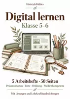 Vorschau - Arbeitsblätter - Digital lernen 5 Arbeitshefte Klasse 5–6 - Deckblatt