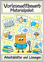 Vorschau - Arbeitsblätter - Vorlesewettbewerb. Materialpaket - Deckblatt