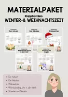 Vorschau - Arbeitsblätter - Materialpaket Klappbüchlein - Winter- und Weihnachtszeit - Deckblatt