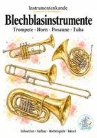 Vorschau - Arbeitsblätter - Blechblasinstrumente – Instrumentenkunde mit Hörbeispielen und Rätseln | Bundle - Deckblatt