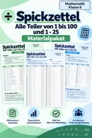 Vorschau - Arbeitsblätter - Spickzettel alle Teiler von 1 bis 100 und 1-25 - Deckblatt