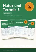 Vorschau - Arbeitsblätter - Natur und Technik 5 Gymnasium – Arbeitsblätter-Paket, 4 Lernbereiche - Deckblatt