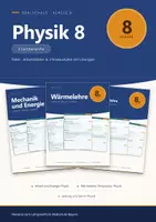 Vorschau - Arbeitsblätter - Physik 8 Realschule – Arbeitsblätter-Paket, 3 Lernbereiche - Deckblatt