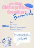 Vorschau - Test - Materialpaket: Mündliche Abiturprüfung Französisch Sachsen - Deckblatt