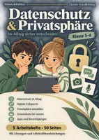 Vorschau - Arbeitsblätter - Datenschutz und Privatsphäre Minibundle Klasse 5–6 - Deckblatt