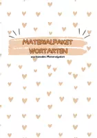 Vorschau - Arbeitsblätter - Materialpaket Wortarten (wachsendes Materialpaket) - Deckblatt