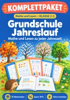 Vorschau - Arbeitsblätter - Grundschule Klasse 2-3: Mathe und Lesen im Jahreslauf - Deckblatt