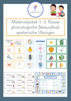 Vorschau - Spiele - Materialpaket - Anfangsunterricht - Hören - phonologische Bewusstheit - Klasse 1-3 - Spiele - Deckblatt