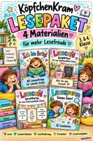 Vorschau - Fördermaterial/Inklusion - KöpfchenKram Lesepaket – Lesen fördern & Lesefreude wecken - Deckblatt