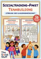 Vorschau - Stundenentwürfe - Soziales Lernen Grundschule: Sozialtraining-Paket "Teambuilding" - Stärkung der Klassengemeinschaft (16 Unterrichtsstunden) - Deckblatt