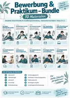 Vorschau - Stundenentwürfe - Bewerbung & Praktikum – komplette Unterrichtsreihe - Deckblatt