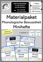 Vorschau - Arbeitsblätter - Phonologische Bewusstheit: Silben · Reime · Anlaute · Lautposition - Minihefte (Materialpaket) - Deckblatt