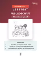 Vorschau - Test - Lesetest Klasse 3–4 | Freundschaft | Leseverständnis A/B mit Lösungen | inkl. Word-Version - Deckblatt