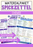 Vorschau - Mal- und Bastelvorlagen - Chemie Spickzettel Merkblätter Lernpaket - Deckblatt