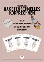 Vorschau - Unterrichtsreihen - Materialpaket - Raketenschnelles Kopfrechnen - Deckblatt