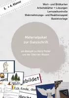Vorschau - Arbeitsblätter - Materialpaket zur Ganzschrift Lektüre am Beispiel von Harry Potte r und der Stein der Weisen - Deckblatt