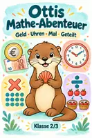 Vorschau - Arbeitsblätter - wachsendes Otti-Materialpaket in Mathematik (mal, geteilt, Uhren/Zeit, Geld) - Deckblatt