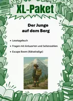 Vorschau - Stundenentwürfe - Der Junge auf dem Berg | XL Materialpaket | Unterrichtsmaterial | Deutsch | Klasse 7-10 | mit Lösungen - Deckblatt