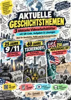 Vorschau - Unterrichtsreihen - USA, Tschernobyl, 9/11, Independence Day mit QR-CODE - Deckblatt
