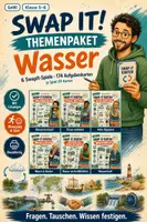 Vorschau - Spiele - SwapIt-Themenpaket Wasser – 6 Spiele mit 174 Aufgabenkarten - Deckblatt