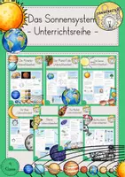 Vorschau - Stundenentwürfe - Sonnensystem Unterrichtsreihe Materialpaket - Deckblatt