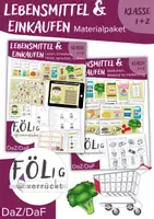 Vorschau - Arbeitsblätter - Lebensmittel & Einkaufen: Bildkarten, Material, Spiele - Deckblatt