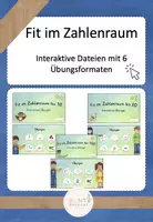 Vorschau - Interaktives Material - Materialpaket Fit im Zahlenraum interaktiv - Deckblatt
