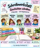 Vorschau - Unterrichtsreihen - Schreibwerkstatt – Geschichten schreiben | 160 Aufgabenkarten - Deckblatt