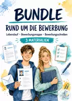 Vorschau - Arbeitsblätter - Rund um die Bewerbung – Lebenslauf, Bewerbungsmappe & Bewerbungsschreiben im Komplettpaket - Deckblatt