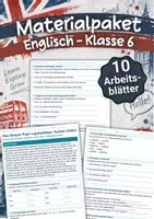 Vorschau - Arbeitsblätter - Materialpaket – Englisch Klasse 6 – Arbeitsblätter - Deckblatt