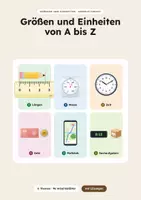 Vorschau - Arbeitsblätter - Größen und Einheiten von A bis Z | 96 Arbeitsblätter mit Lösungen - Deckblatt