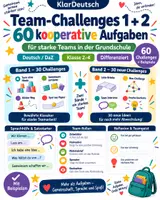 Vorschau - Arbeitsblätter - Team-Challenges 1 + 2 – 60 kooperative Aufgaben | Grundschule & DaZ - Deckblatt