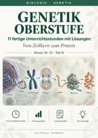 Vorschau - Stundenentwürfe - Komplette Genetik Unterrichtsreihe– Oberstufe (Klasse 11-12) - Deckblatt