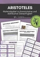 Vorschau - Arbeitsblätter - Aristoteles ⎮ Gerechtigkeit - Materialpaket - Deckblatt