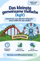 Vorschau - Arbeitsblätter - Das kleinste gemeinsame Vielfache- Gemeinsam zum gleichen Zeitpunkt - Deckblatt