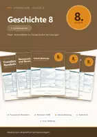 Vorschau - Arbeitsblätter - Geschichte 8 Gymnasium – Arbeitsblätter-Paket, 5 Lernbereiche - Deckblatt