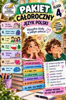 zapowiedź - Pakiet całoroczny – Język polski | Klasa 4 | Nowa podstawa 2026 - obwoluta