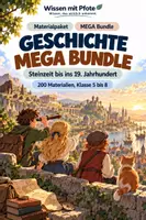Vorschau - Arbeitsblätter - Materialpaket Geschichte kompakt – Von der Steinzeit bis 1848 | MEGA Bundle - Deckblatt