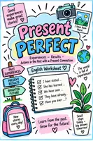 Vorschau - Arbeitsblätter - Present Perfect (+Progressive) – Merkblatt & Übungsblätter Materialpaket - Deckblatt