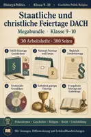 Vorschau - Arbeitsblätter - Feiertage DACH Megabundle Klasse 9–10 - Deckblatt